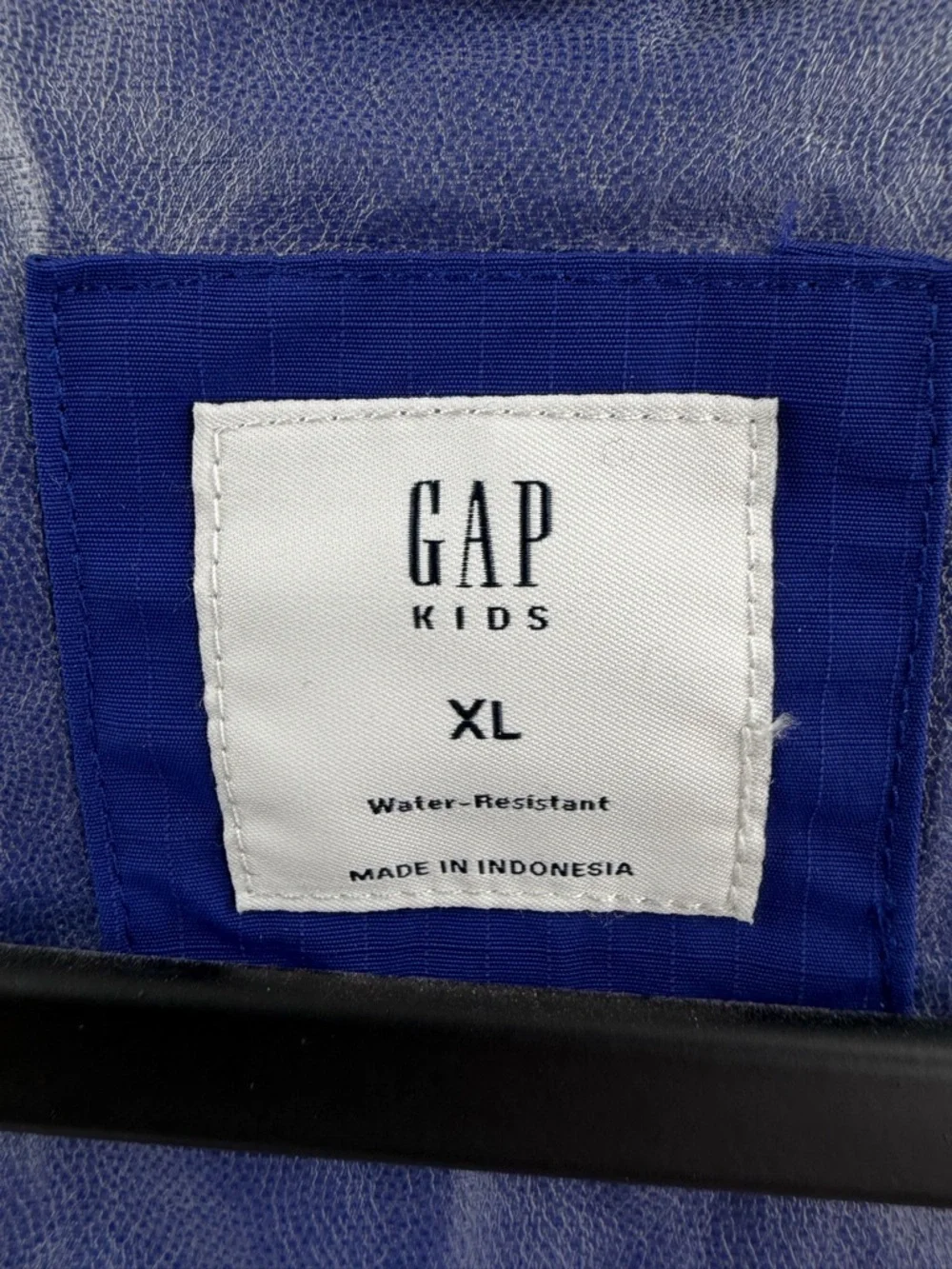Gap Kids XL Water Resistant Blue Hooded Windbreaker‎ Jacket Full Zip